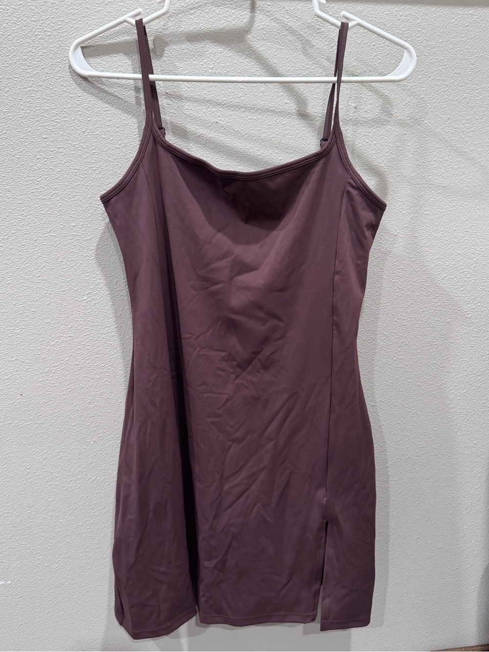 NWT Qinsen Brown Bodycon Mini Dress with Adjustable Straps | Size S